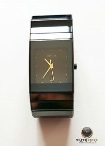 שעון ראדו יד שנייה קרמיקה דגם בינוני 27 מ';';מ | שנה אחריות במצב מצויין - שעונים יד 2 במבצע | Rado Ceramica 152.0347.3 Quartz Men watch with Ceramic Strap