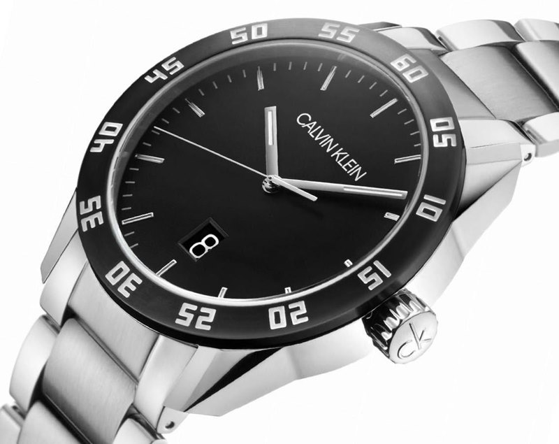 K9R31C41 שעון קלווין קליין לגבר | שעון ספורטיבי אלגנטי עם עמידות גבוהה למים | דגם חדש כולל שנתיים אחריות | Calvin Klein Compete Men Date Quartz K9R31C41 Watch
