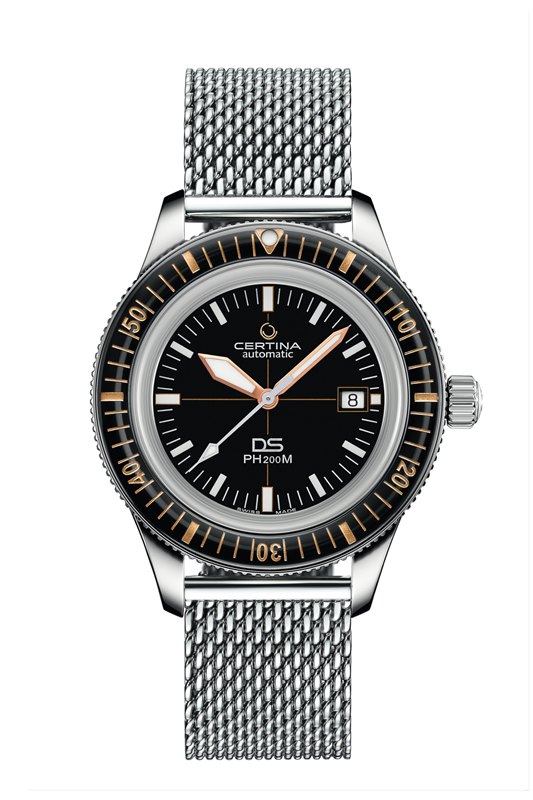 C036.407.11.050.01 שעון סרטינה PH200 החדש קולקציית שעוני צלילה הגיעו | שעון יוקרה אופנתי עם זכוכית ספיר ובאזל קרמי מנגנון אוטומטי | 5 שנים אחריות יבואן רישמי בישראל | Certina DS PH200M Powermatic 80