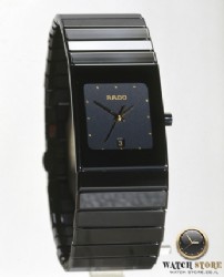 שעון ראדו יד שנייה קרמיקה דגם בינוני 27 מ''מ | שנה אחריות במצב מצויין - שעונים יד 2 במבצע | Rado Ceramica 152.0347.3 Quartz Men watch with Ceramic Strap