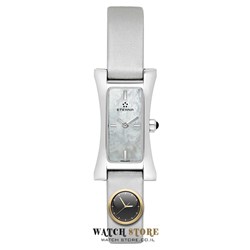 שעון נשים אטרנה מיני רצועת סאטן כסופה מיוחדת | שעון חדש לא נענד מעולם נמכר כיד שנייה מתצוגה | שעונים שווצריים | Eterna 2610-41-11-1119 Women's Sahida Grey Satin