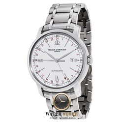 שעון באום & מרסייה יד 2 | שעון יוקרה GMT + שני שעוני זמן במצב חדש | שנה אחריות | שעונים יד שנייה במבצע