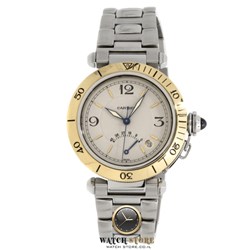 קרטייה פאשה יוניסקס בזל 18K הדגם המבוקש של הפאשה - פאוור רזרב | Cartier Pasha 18K GOLD Power Reserve 1033