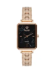 17818-19 שעון יד רוז גולד של גלרי לנשים בלוח שיש מרשים | דגם אופנתי כולל שנתיים אחריות יבואן רישמי | gallery stainless steel ladies watch 17818-19