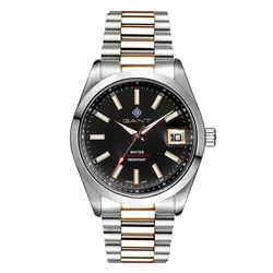 G161013 שעון גאנט יבואן רשמי בישראל | דגם לגברים בלוח שחור | רצועת פלדת אל חלד משולבת זהב | מלאי מוגבל | Gant Eastham Men's Green Watch G161013