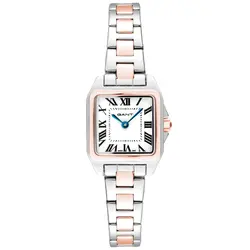 G193008 שעון גאנט לאישה יבואן רשמי | דגם מיני קלאסי אלגנטי בשילוב זהב רוז | לוח רומי לבן עם מחוגים כחולים | שנתיים אחריות טיים קונספט | gant Seneca G193008 women's wristwatch features a sophisticated