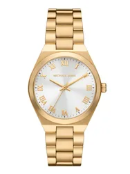 MK7391 מייקל קורס יבואן רשמי | דגם לאישה בלוח רומי לבן מהמם | שעון זהב אופנתי 100% מקורי עם אחריות פלאנט טיים | Michael Kors Lennox MK7391 women's watch
