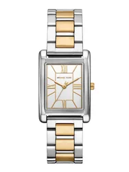 MK4967 שעון מייקל קורס יבואן רשמי | דגם חדש מלבני לאישה משולב זהב לוח רומי | שנתיים אחריות פלאנט טיים | Michael Kors Essex Women's Watch MK4967