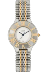 W10052F4 שעון יד קרטייה מאסט 21 טוטון יונסיקס 35 מ''מ | זהב 18K רצועה משולבת זהב | שעון יד 2 שמור מאד כולל חצי שנה אחריות | Cartier Must21 Watch Vantien LM W10052F4 Stainless Steel XL YG Swiss Made