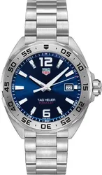 WAZ1118.BA0875 שעון טאג הויאר יד 2 לגברים מסדרת פורמולה 1 | לוח כחול זרחני מהמם | שעון שמור מאד כולל קופסא ומדריכים | עם אחריות | 200 מטר | Tag Heuer Formula 1 - Quartz, 41 mm, Steel WAZ1118.BA0875