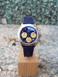 שעון ברייטלינג כרונוגרף ספורטיבי משולב זהב 18 קראט | שעון יד 2 שנה אחריות | Breitling Chrono Sextant Quartz Stainless Steel & Yellow Gold 18K unisex Sports Watch B55047