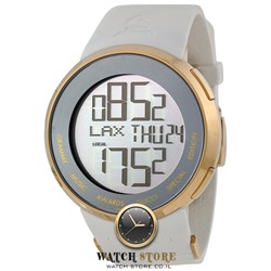 שעון יד ג'וצי במהדורה מיוחדת לגראמי | שעון יד שנייה |YA114216 Gucci Mens YA114216 'GrammyEdition' Digital White Strap